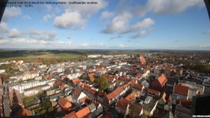 Webcam Greifswald - Blick über die Dächer der Stadt