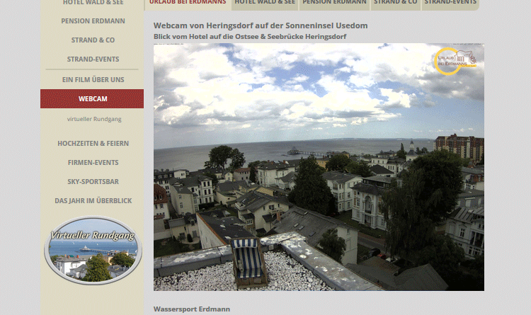 Webcam Heringsdorf Strand Seebrücke