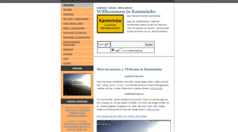 Webcam Kamminke – Stettiner Haff