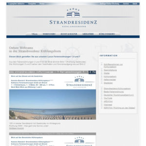 Webcam Kühlungsborn Strandpromenade Seebrücke Strand und Hafen