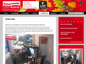 Webcam Rostock mit Blick in die Studios von Ostseewelle Hitradio Mecklenburg-Vorpommern