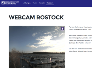Webcam Rostock Schmarl mit Blick über Warnow und Schwimmsteg