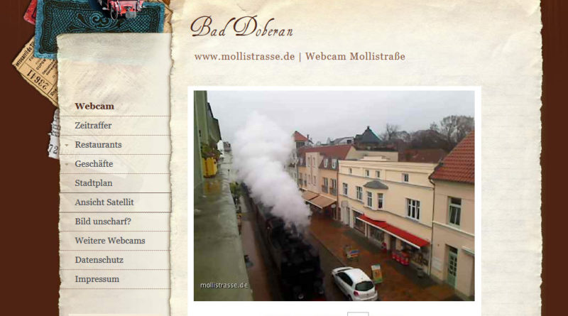 Webcam Bad Doberan der Molli auf der Mollistraße in Bad Doberan