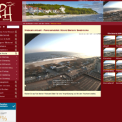 Webcam Bansin Panoramablick über Strandpromenade und Seebrücke