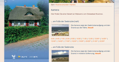 Webcam Wustrow Hafen Strand Seebrücke
